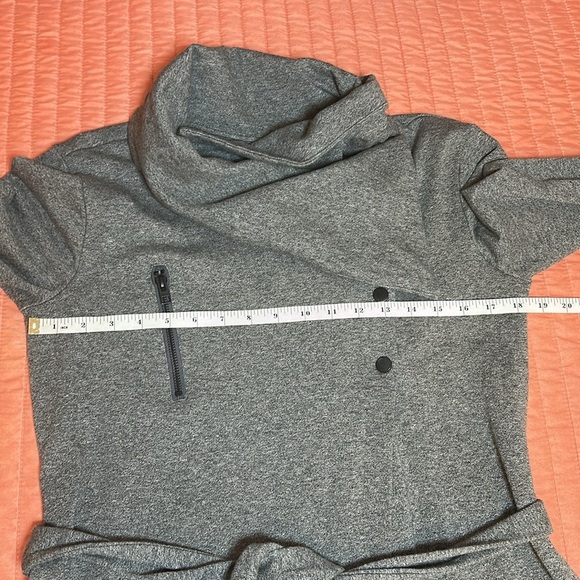 Harley Davidson Asymmetric Cowl Neck Belted Long Cardigan Shacket, size Medium - Picture 10 of 16